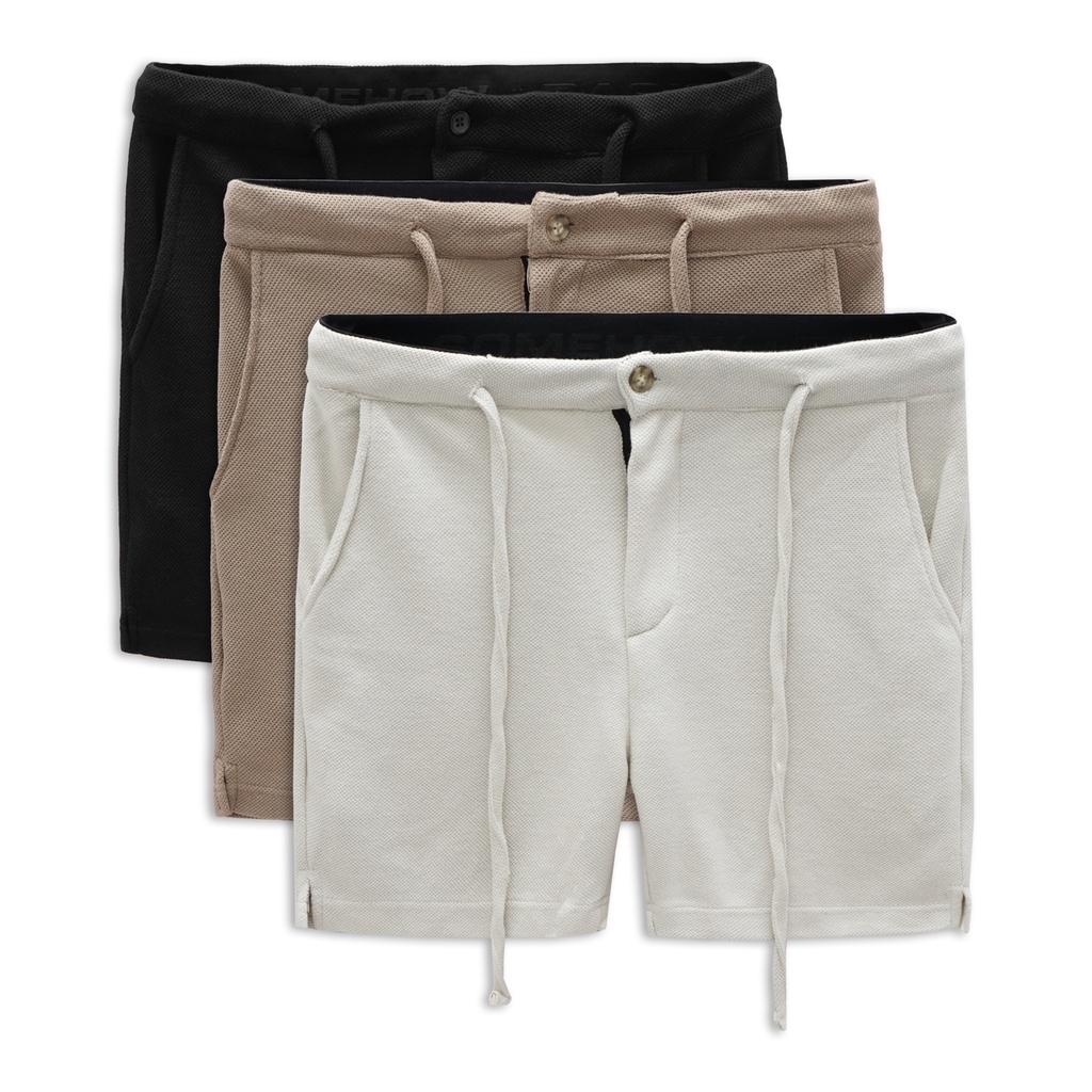Quần Short Nam Basic String Series , Chất Vải Cotton Pique Thoải Mái , QD003560 ,SOMEHOW