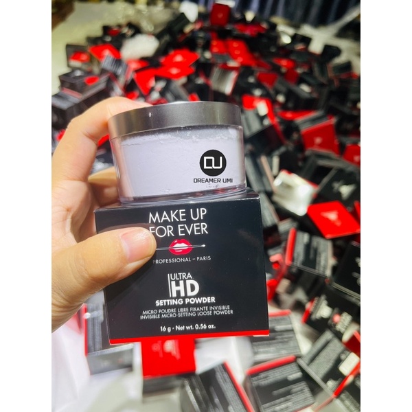 Phấn phủ bột makeup for ever nắp bạc ultra HD