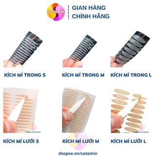 Kích mí tàng hình tạo hai mí không lộ sẵn keo nhiều lựa chọn 40 miếng VECOM