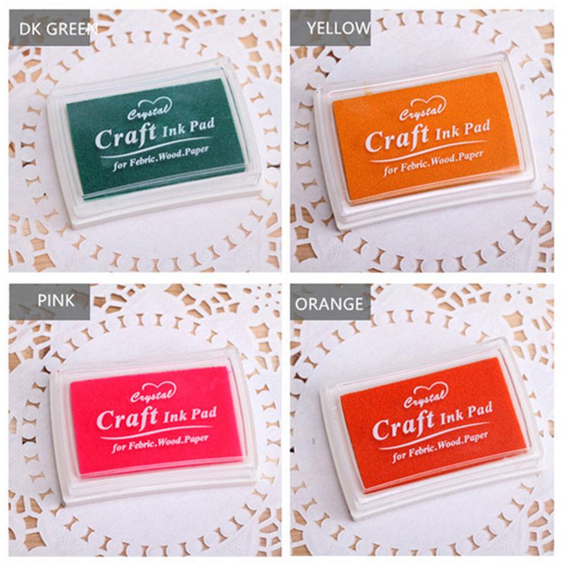 Set 15 Đệm Mực Con Dấu Thủ Công Có Thể Giặt Sạch Dành Cho Học Sinh