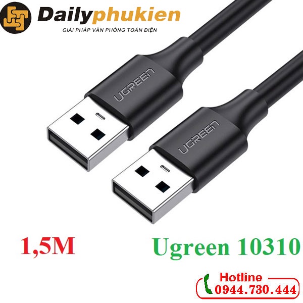 Cáp USB 2.0 2 đầu đực 1.5m UGREEN 10310 dailyphukien