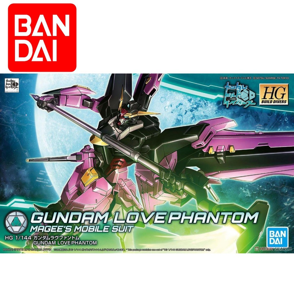 Mô hình robot Gundam Bandai GUNPLA 1/144 HGBD 019 Gundam Love Phantom Serie HG Build Divers