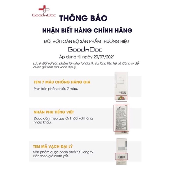 TINH CHẤT DƯỠNG ẨM, TRẮNG DA GOODNDOC HYDRA B5 SERUM 30ml | BigBuy360 - bigbuy360.vn