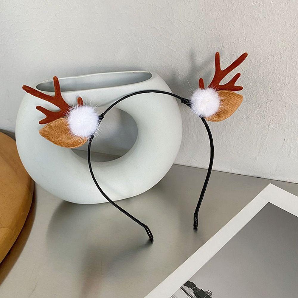 Băng Đô Cài Tóc Hình Sừng Tuần Lộc Giáng Sinh Dễ Thương Cho Bé Gái