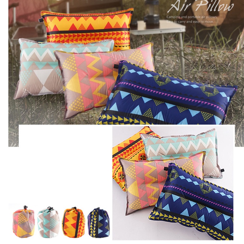 Gối Bơm Hơi Trọng Lượng Nhẹ Hỗ Trợ Cổ Khi Ngủ / Leo Núi