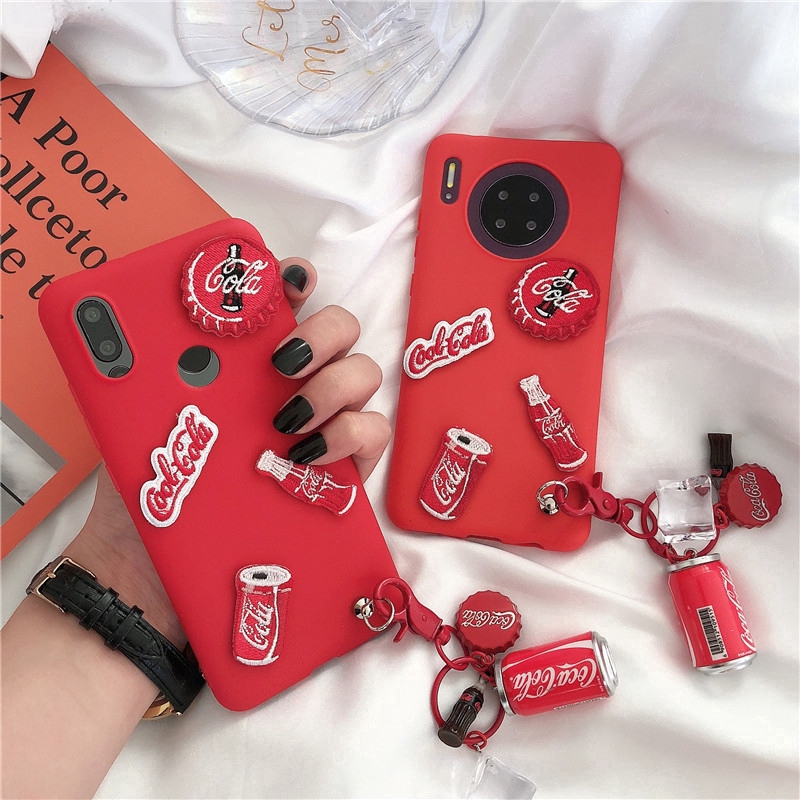 Coca Cola Case y6pro y7pro y9prime2019 y7prime case y7 2019 y9 2019 y9 2018 y7 2018 y7 2017 Y6 2017 Cover Silicone Fashion brand