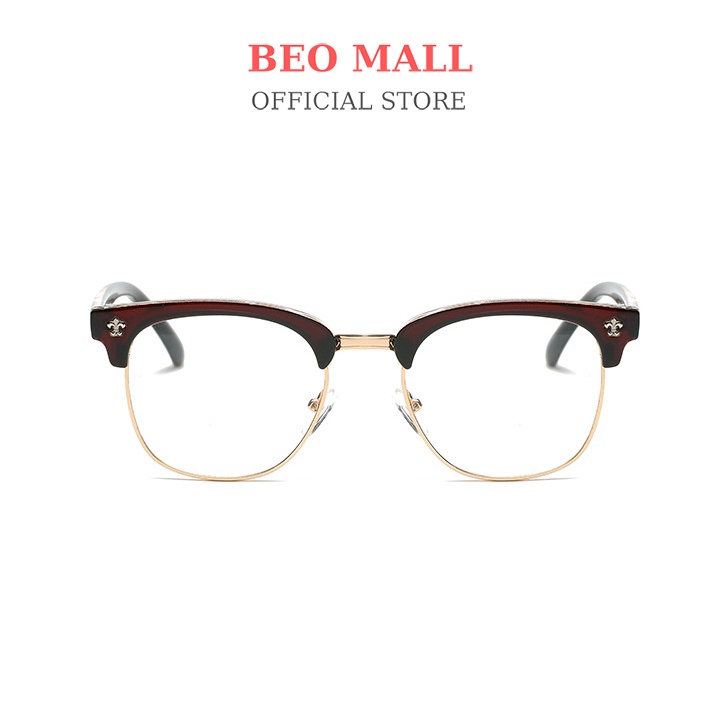 Gọng kính nửa viền BEOMALL có thể lắp mắt cận thiết kế theo phong cách sang trọng và đẳng cấp 859