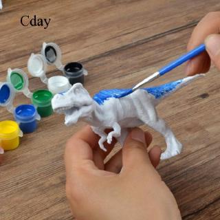 Set 4 Mô Hình Khủng Long 3D 6 Màu Kèm 1 Cọ Vẽ Dành Cho Bé Tập Vẽ