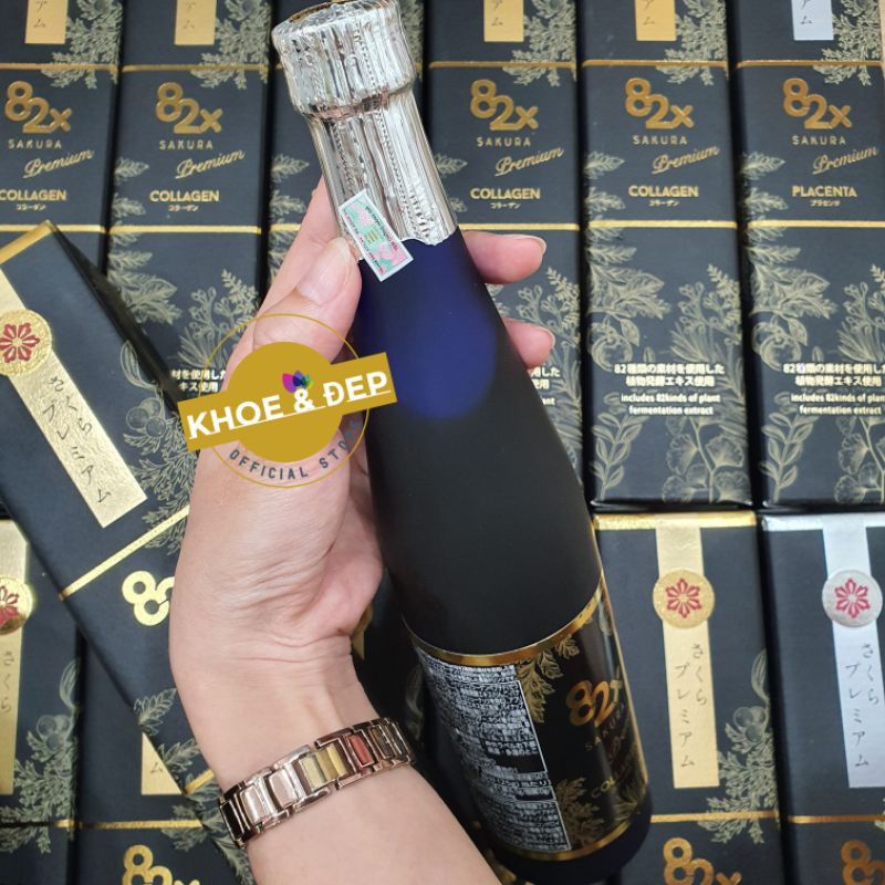 Collagen 82X Sakura Premium 120000mg 500ml, Nước uống đẹp da chống lão hóa | Thế Giới Skin Care