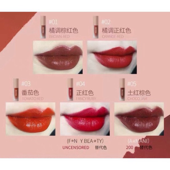 [CÓ SẴN] Set 5 thỏi son Hold Live P506