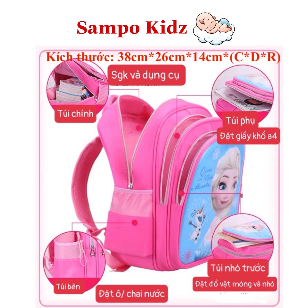 Balo Trẻ Em Chống Gù Nhẹ Hoạ Tiết Unicorn, Balo In Hình 3D Nhân Vật Hoạt Hình Cao Cấp