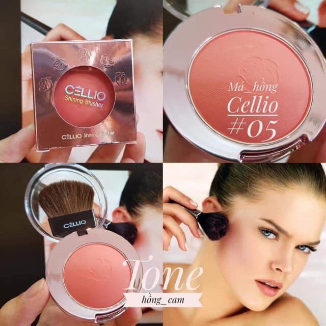 Phấn má hồng Cellio shining blusher