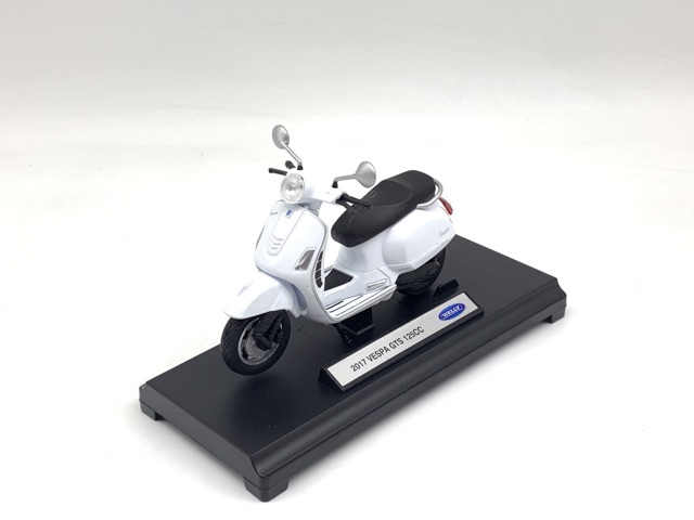 Xe Mô Hình VESPA 2017 GTS 125CC 1:18 Welly ( Trắng )