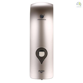 ●CHUANGDIAN 300ml Wall Mounted Single-Head Manual Soap Dispenser Shower Gel Liquid Shampoo Dispenser Holder--Champagne Gold