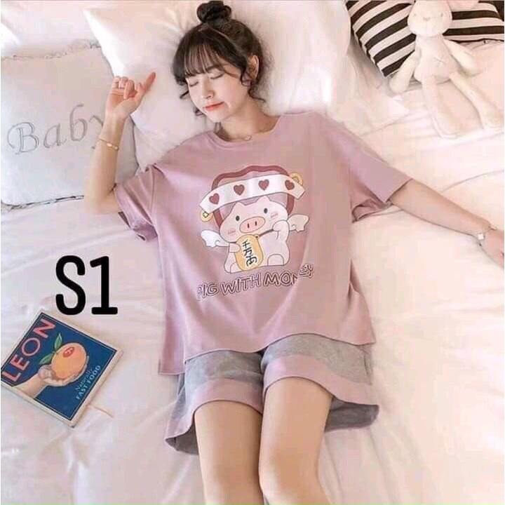 [Siêu Sale]  BỘ NGỦ NỮ SIÊU NGỘ NGHĨNH BỘ ĐỒ MẶC NHÀ CHẮT THUN