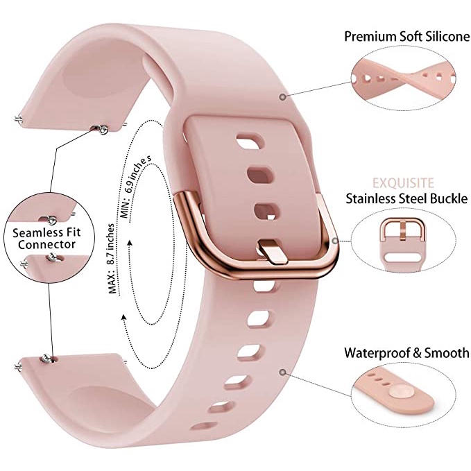 Dây Đeo Silicone 20 / 22mm Cho Đồng Hồ Thông Minh Samsung Galaxy Watch 4 Galaxy Watch 4 40 44mm Classic 46mm 42mm