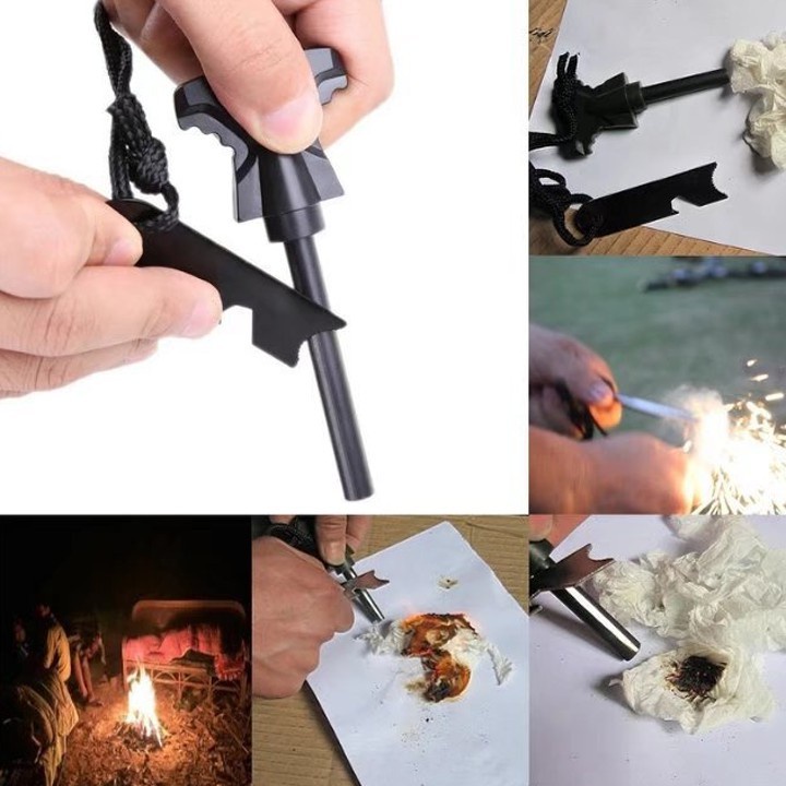 Bộ hộp đồ sinh tồn SOS 12 món dùng đi cắm trại dã ngoại nhỏ gọn tiện lợi phụ kiện phượt thủ chuyên nghiệp – Đồ đi phượt