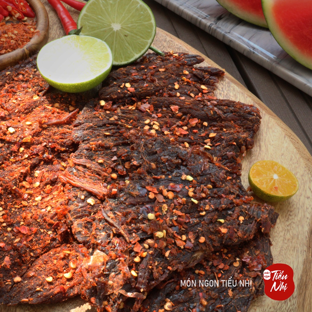 Khô Bò Miếng Mềm Cay Gói 250Gr - Món Ngon Tiểu Nhị - Khô bò ngon loại 1 ăn vặt Sài Gòn | BigBuy360 - bigbuy360.vn