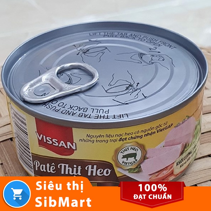 Pa-tê thịt heo Vissan 170g - Siêu Thị SibMart - SB0043