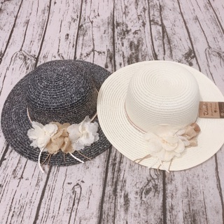 Nón cói đính hoa thời trang nữ (nhiều màu)