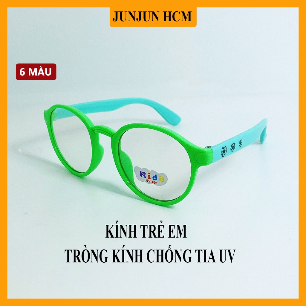 Kính giả cận trẻ em cao cấp JJ5806 gọng nhựa, kiểu kính hình tròn đáng yêu dành cho bé trai và bé gái từ 1 tới 5 tuổi