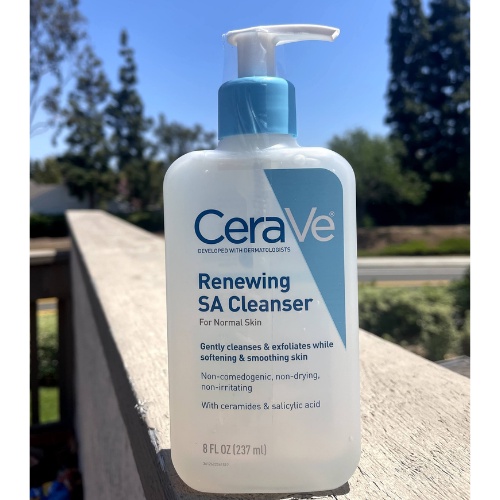 [SALE Auth - Hàng US] Sữa rửa mặt SA Cerave 237ml - mẫu mới - dành cho da mụn, DA NAM và NỮ