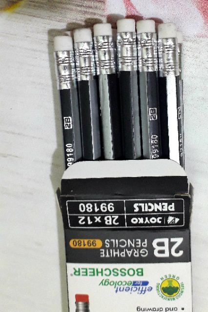 12 cây bút chì loại đẹp 2b GRAPHITE PENCILS