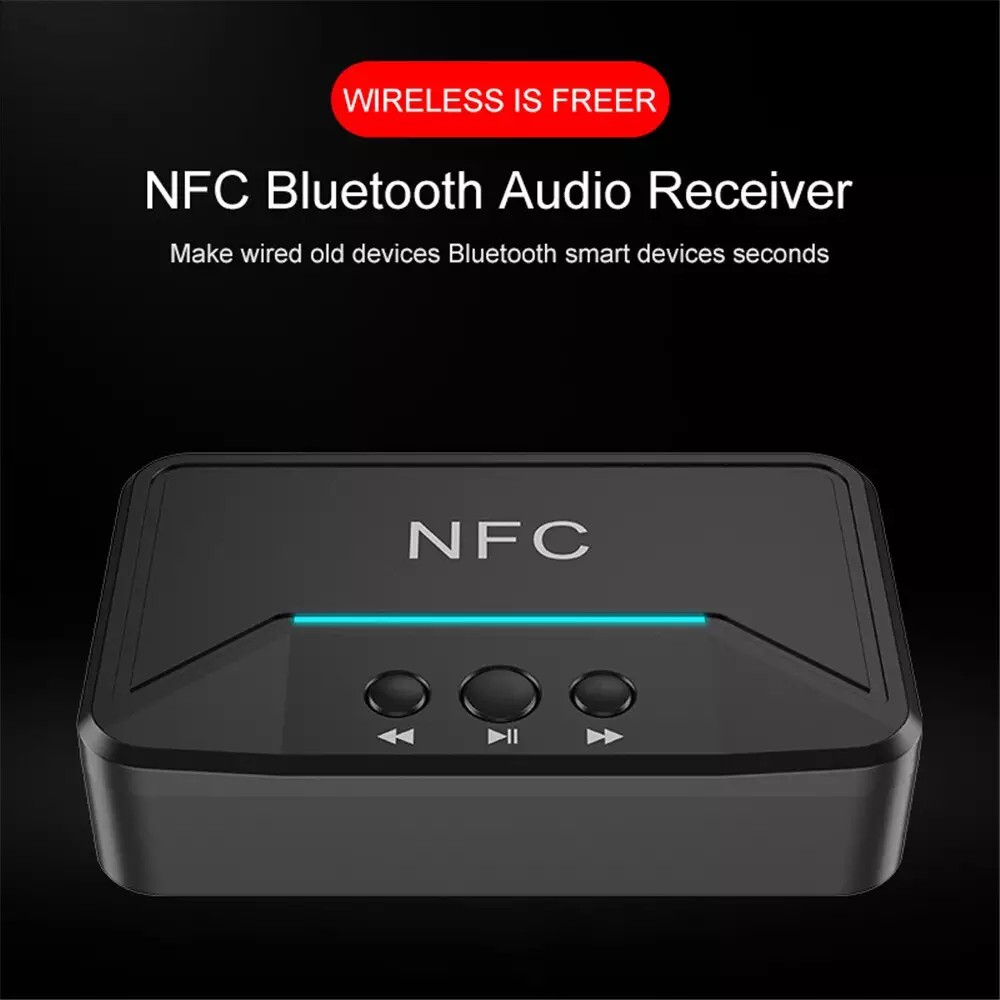 Bộ Thu Âm Thanh BT200 NFC Bluetooth 5.0, Bộ Chuyển Đổi Không Dây Hifi Jack AUX RCA 3.5Mm Tự Động Bật/Tắt Cho Xe Hơi