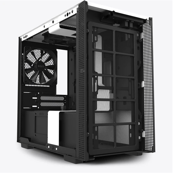 Vỏ Case Máy Tính NZXT H210i Màu Trắng Sần