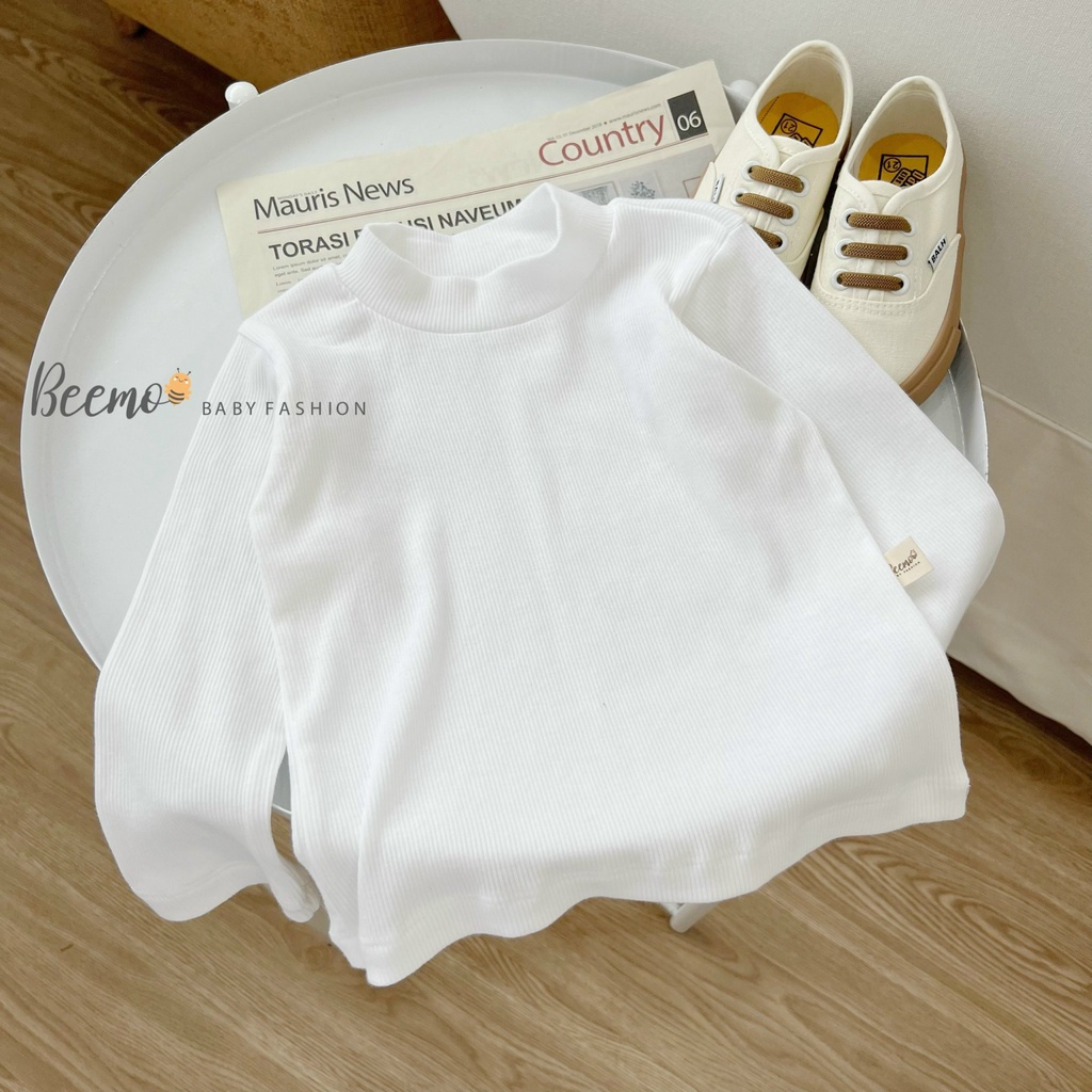 Áo thun cổ lọ 3 màu cho bé trai tư 9-24kg, hàng chính hãng Beemo