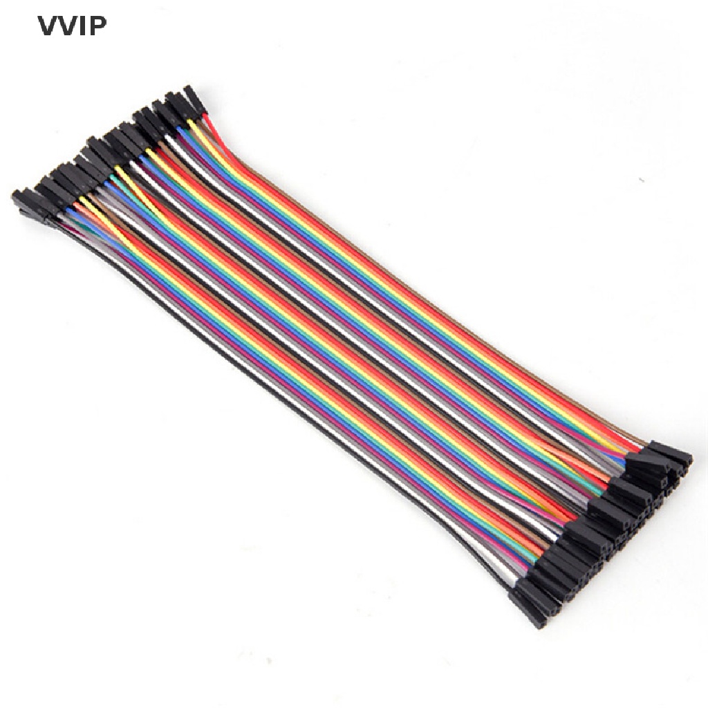 Vvvn 10cm 2.54mm Female To Female Dupont Wire Jumper Cable For Arduino Breadboard Jelly
