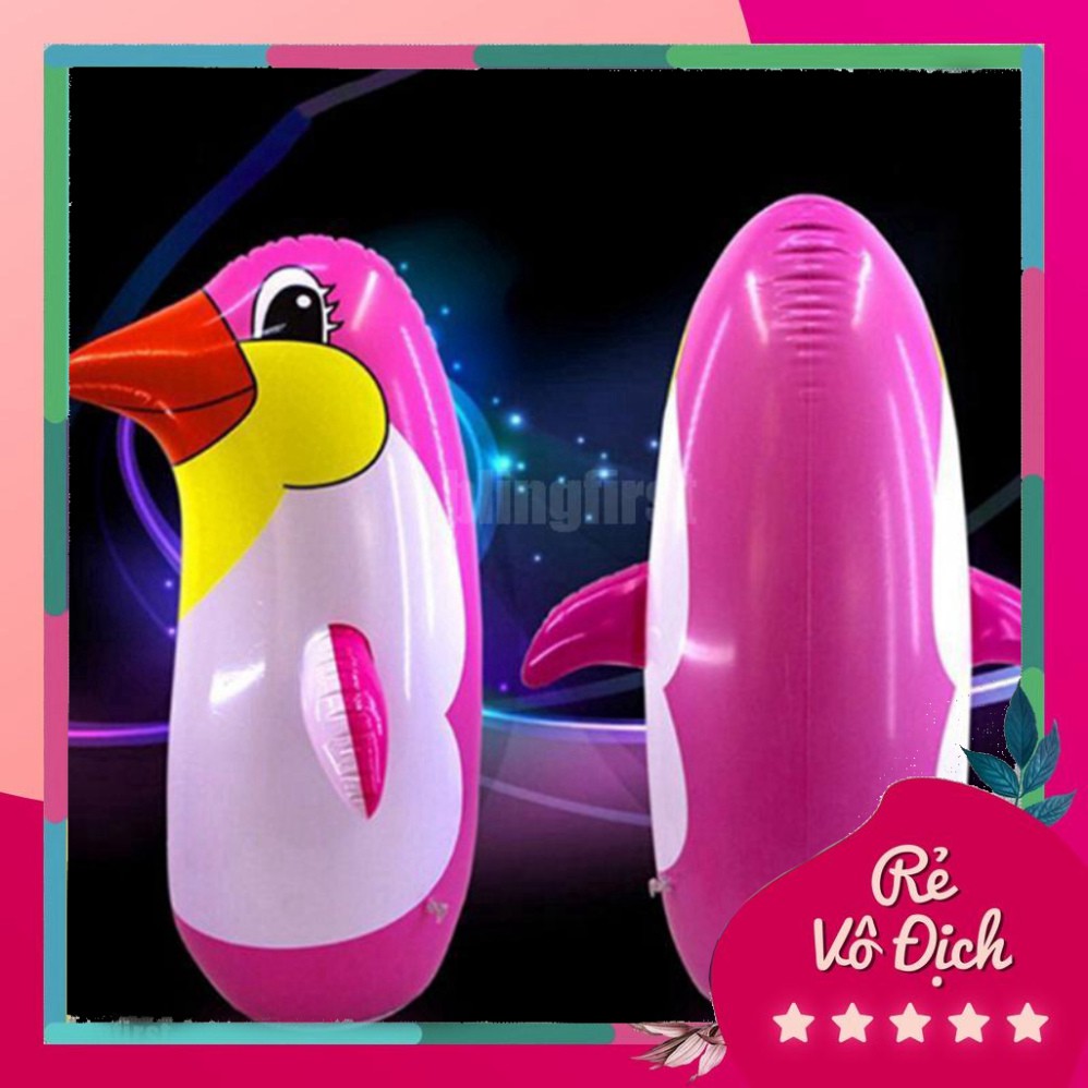 PVN4830 Đồ chơi bơm hơi hình chim cánh cụt bằng nhựa PVC