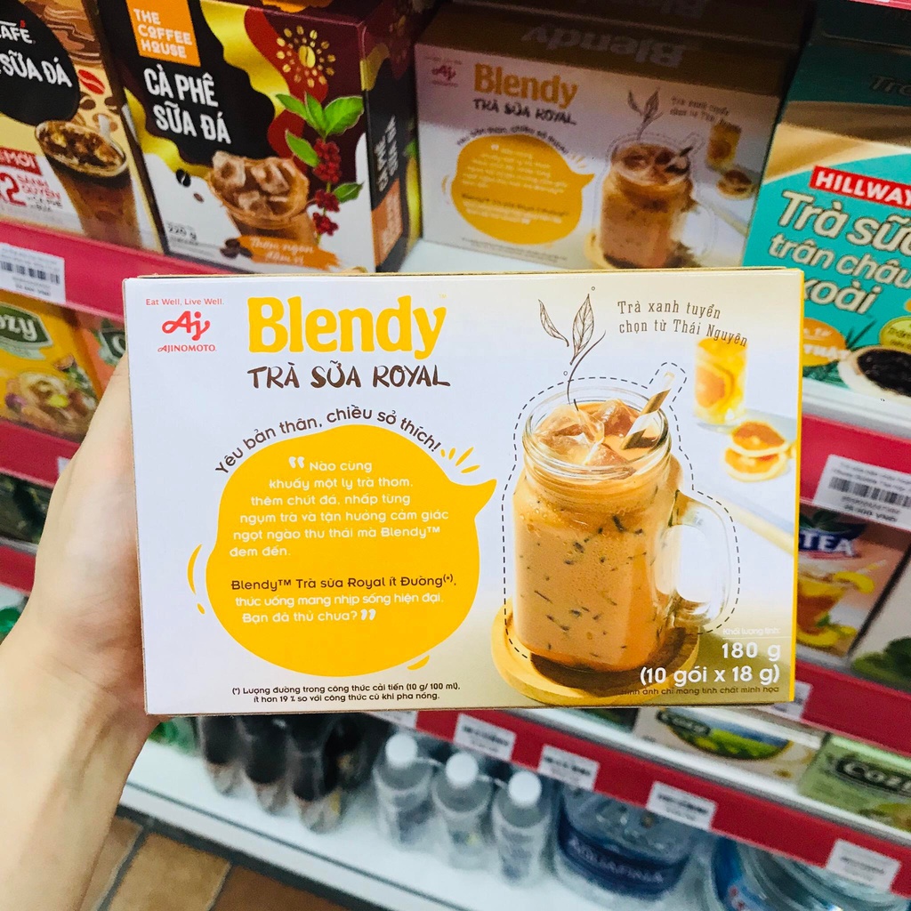 Trà sữa Royal Blendy ít đường hộp 180g