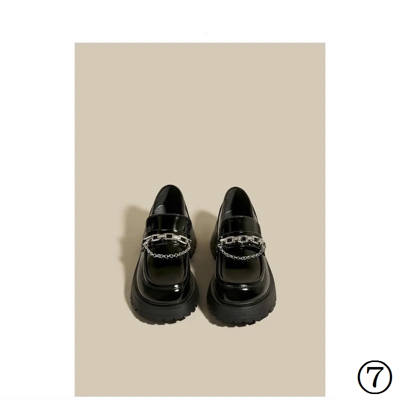 Giày Cao Gót Mũi Tròn Bằng Da Phong Cách Retro Nhật Bản Thời Trang Xuân Thu 2022 Dành Cho Nữ