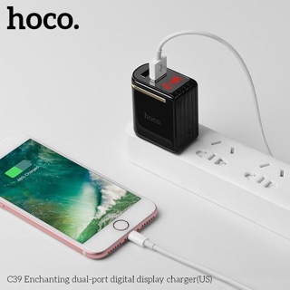 Củ sạc nhanh 2 cổng usb 3.4A Hoco C51a.