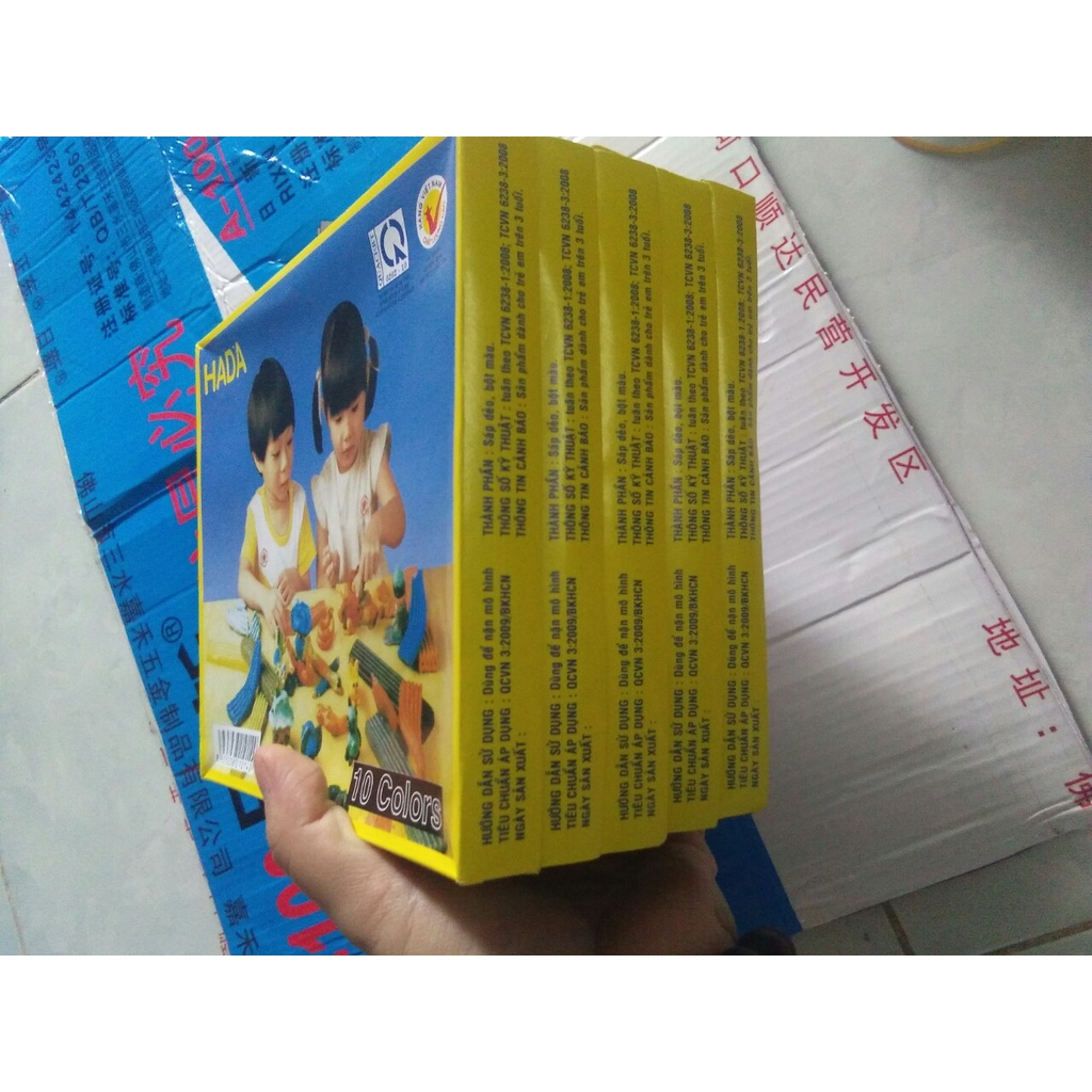 Đất nặn hình thơm HADA hộp 10 màu