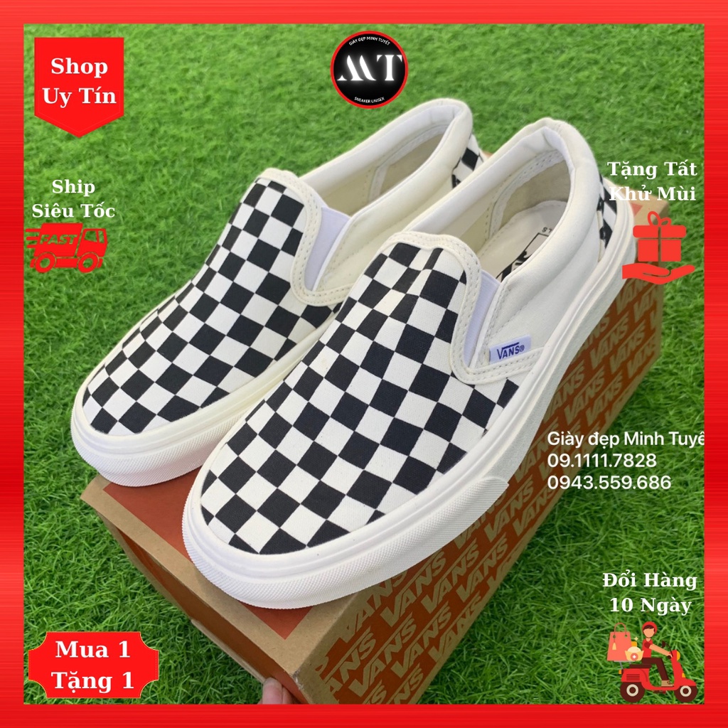 Giày Vans-Caro Lười Sneaker thể thao Nam Nữ chất lượng cao, giá rẻ, tốt nhất thị trường Hà Nội - toàn quốc
