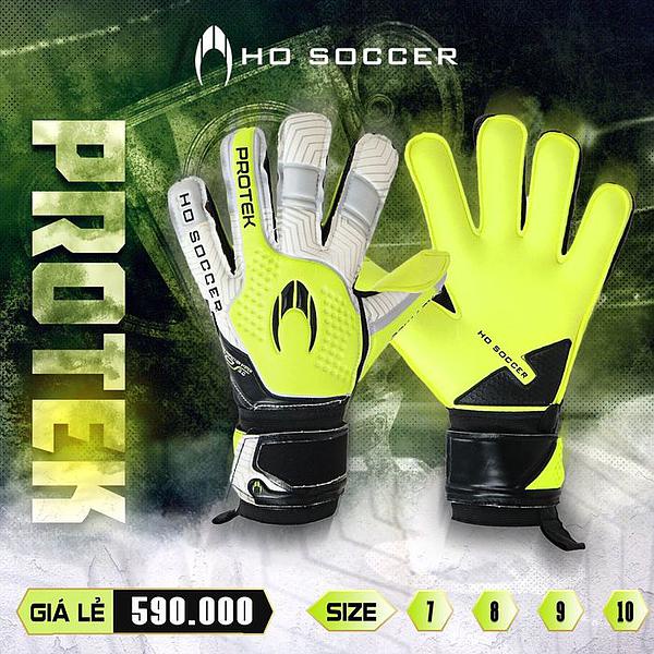 Găng tay thủ môn HO PRIMARY PROTEK FLAT 2022 - bắt bóng siêu dính và chắc chắn - tháo rời xương ngón tay