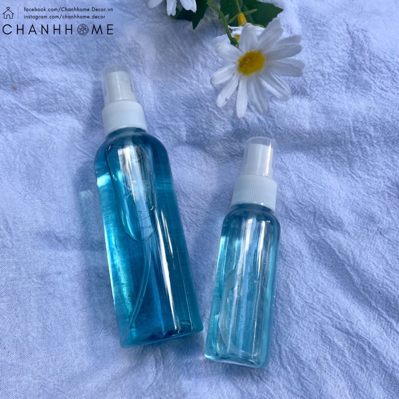 Bình xịt phun sương nhựa trong suốt 30ml 50ml 100ml dùng chiết nước hoa, mỹ phẩm