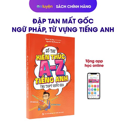 Sách Sổ tay full ngữ pháp, từ vựng Tiếng Anh AZ thi THPT Quốc Gia