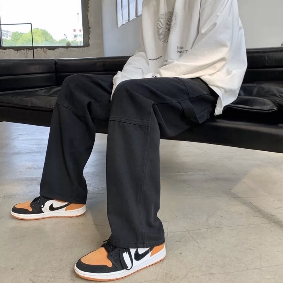Quần ỐNG RỘNG DÁNG SUÔNG, quần KAKI FORM RỘNG UNISEX