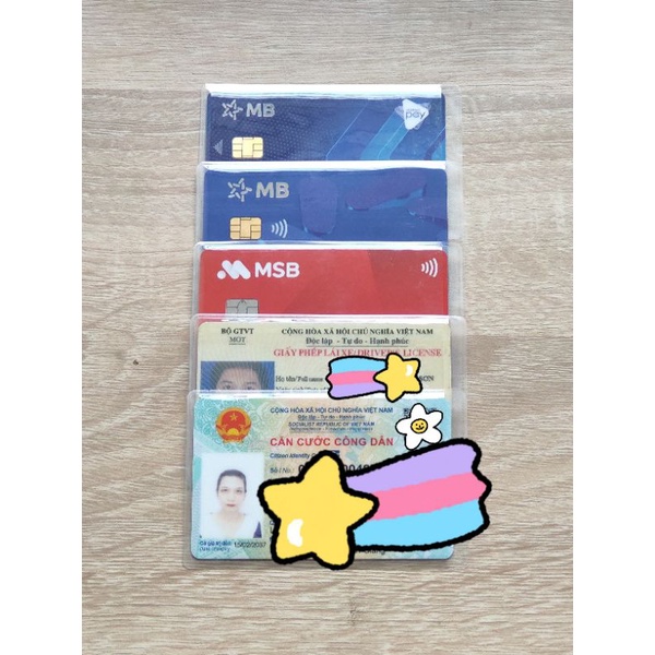 1 Túi Đựng Căn Cước Công Dân, Thẻ ATM, Bằng Lái Xe