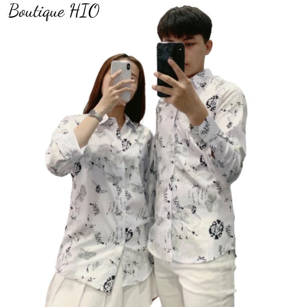 áo sơ mi nam nữ dài tay chất vải  lụa dáng đẹp  áo unisex  họa tiết sọc  100% hình ảnh thật hàng chuẩn giá tốt