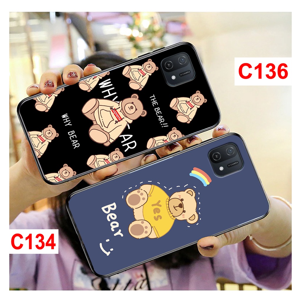 Ốp lưng Oppo A16k in hình gấu bear dễ thương cute. ốp oppo a16k rẻ bền đẹp.