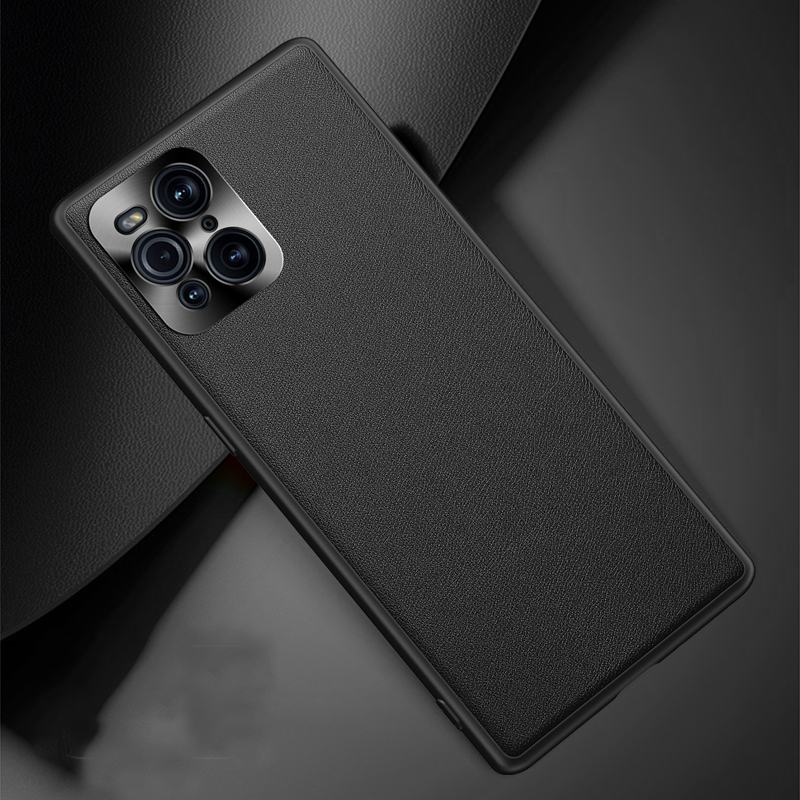 Ốp điện thoại da sang trọng tùy chọn màu sắc cho Oppo Find X3/ Pro