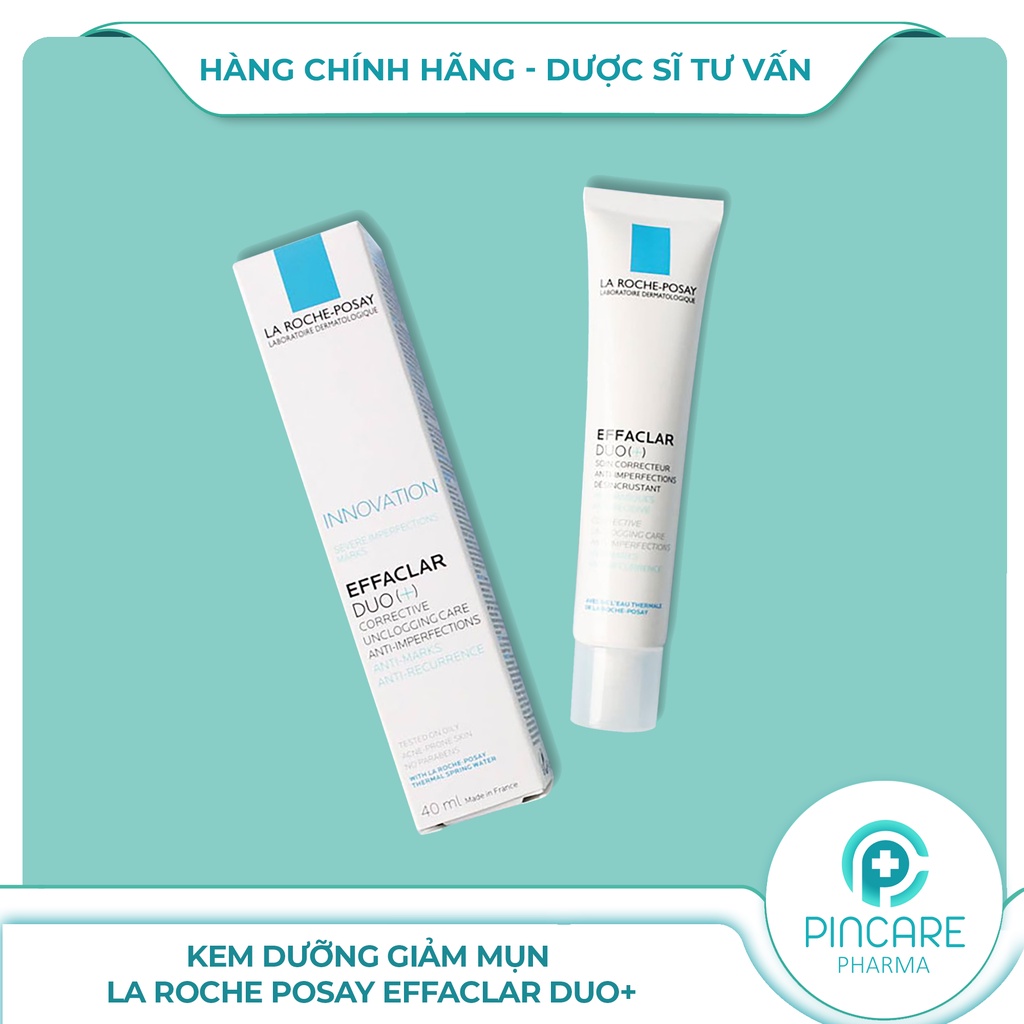 Kem dưỡng giảm mụn La Roche Posay Effaclar Duo+ 40ml - Hàng chính hãng - Nhà thuốc PinCare