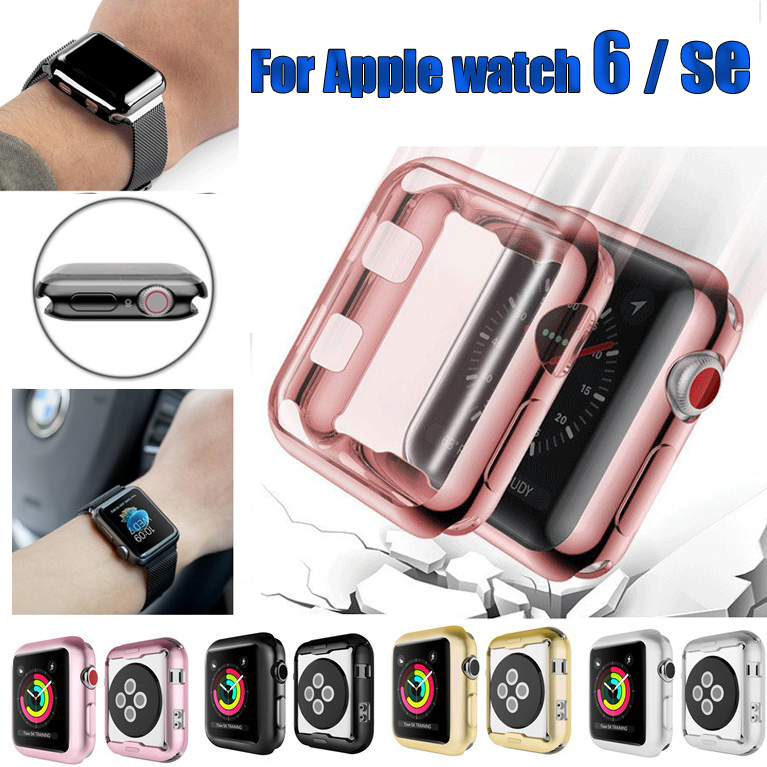 Ốp bảo vệ mặt đồng Jansin bảo vệ toàn diện thích hợp cho Apple Watch 44mm 40mm 38mm 42mm series se 6 5 4 3 2 1