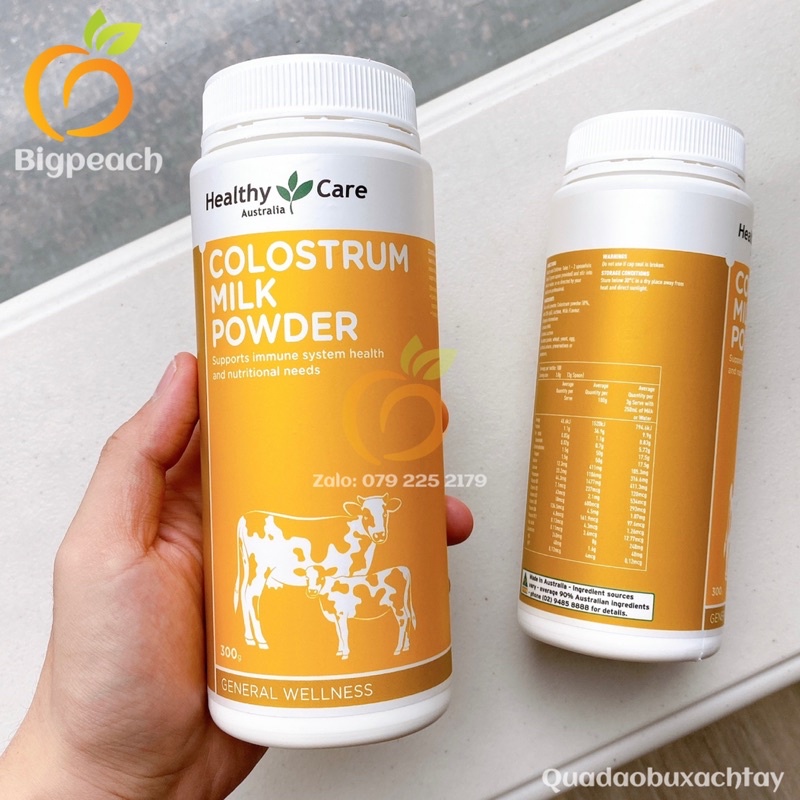 Sữa Bò Non Colostrum Milk Powder Úc Healthy Care (Hộp 300g)