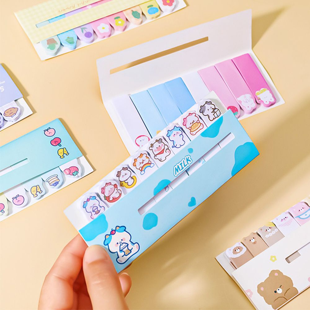Set 120 giấy ghi chú tự dính in họa tiết hoạt hình dễ thương