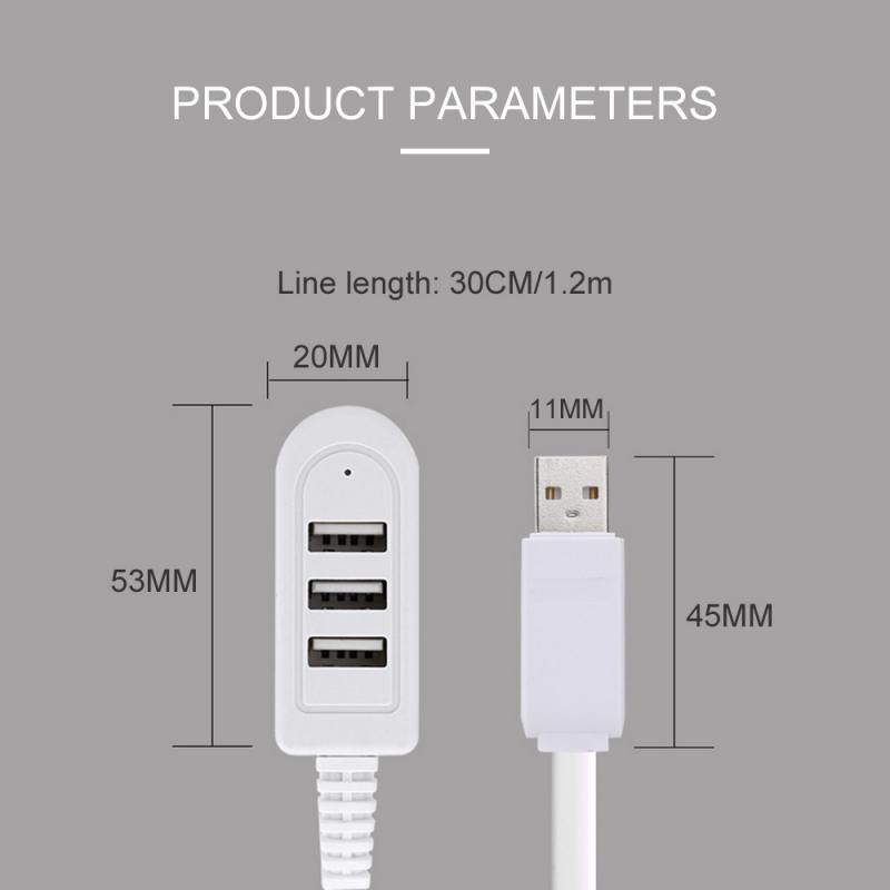 Bộ Chia 3 Cổng Usb Thiết Kế Nhỏ Gọn Tiện Dụng